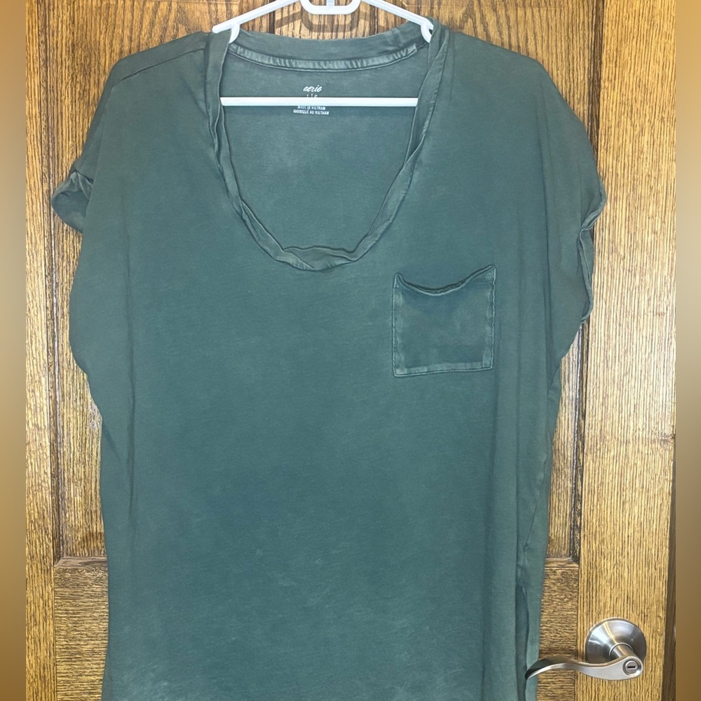 Aerie Dark Green Casual Top